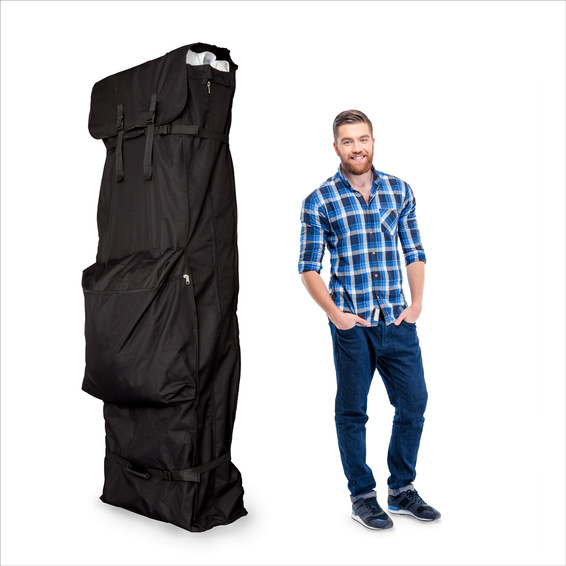 Trolleytasche 4 x 8 m - Größenvergleich