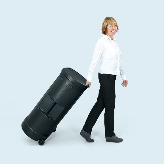 Pop Up Faltdisplay Magnet, Hardcase Trolley
