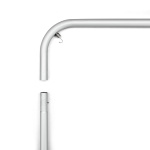 Stangensegmente aus Aluminium (ø 33 mm), Arretierung mit Knopffedern