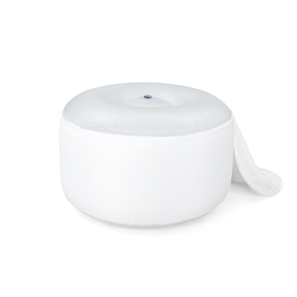 Sitzhocker Air: Unterseite des Druckteils mit Reißverschluss