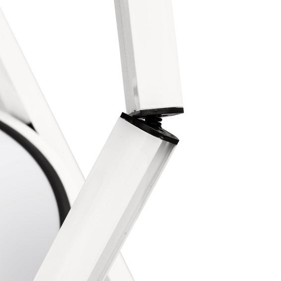 Messetheke Vitrinen Counter, Detailansicht Spiralgelenk