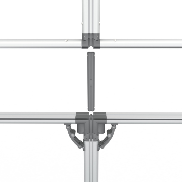 Verbindung zwischen vier Rahmen