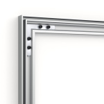 Wandrahmen Q-Frame®, Profil 15 mm, Detail Ecke