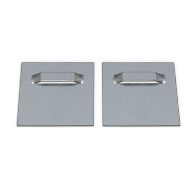 Wandhalter Metall 70 x 70 mm, selbstklebend, 2er-Set