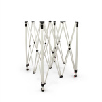 stabiles, faltbares Scherengittersystem aus Stahl: sekundenschneller Aufbau