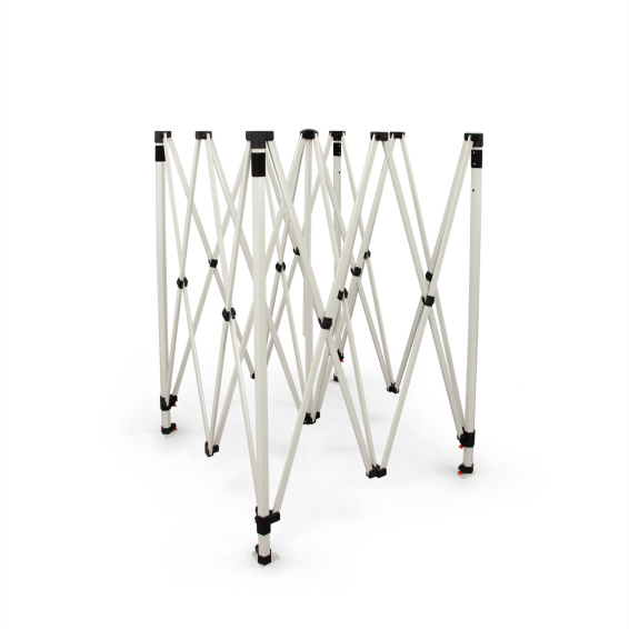 stabiles, faltbares Scherengittersystem aus Stahl: sekundenschneller Aufbau