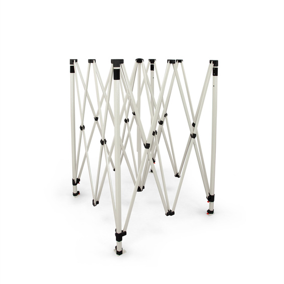 stabiles, faltbares Scherengittersystem aus Stahl: sekundenschneller Aufbau