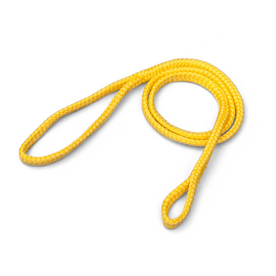 Zugseil für Schlitten, gelb, mit Schlaufen