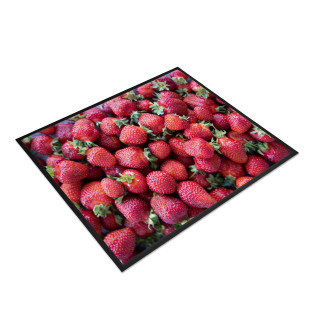 Fußmatte 80 x 60 cm - Erdbeeren