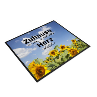Fußmatte 80 x 60 cm - Sonnenblumen