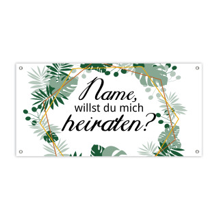 PVC-Banner 200 x 100 cm, Metallösen in Ecken - Antrag