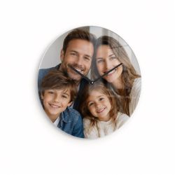 Individuell bedruckte runde Wanduhr