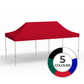 Faltpavillon Premium 3x6 einfarbig