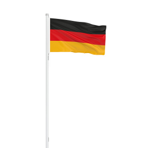 Deutschlandfahne Querformatfahne mit Kordel