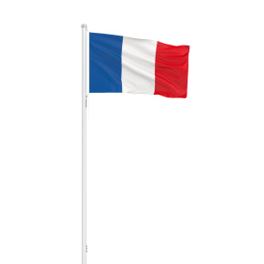 Frankreich Flagge Querformatfahne mit Kordel