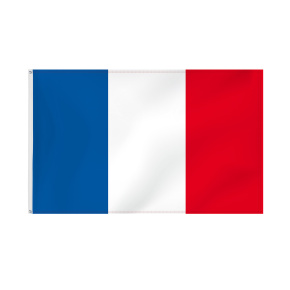 Frankreich Flagge Querformatfahne mit Ösen