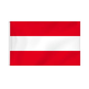 Österreich Flagge Querformatfahne mit Ösen