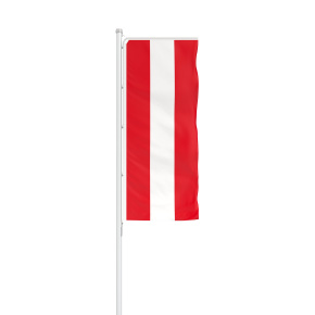 Österreich Flagge Hochformat mit Presenter Basic