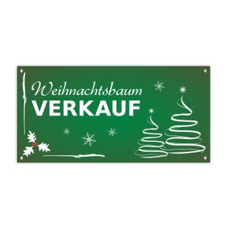 PVC Banner Weihnachtsbaum
