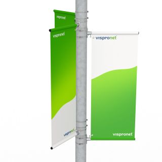 Streetbanner<br>Dreiseitige Befestigung