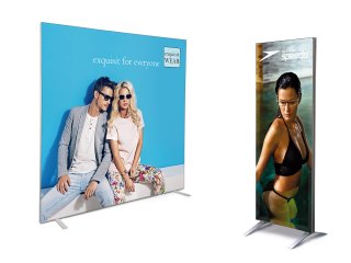Display Wand Q-Frame® mit Wunschmotiv