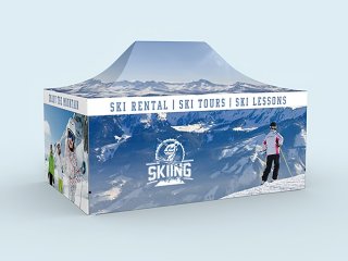 Faltpavillon 4x6 m im Einsatz