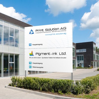 Firmenschild Print Solutions