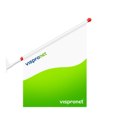 Eisfahne beidseitig bedruckt