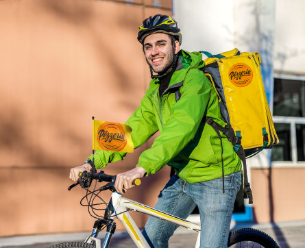 Fahrradkurier / Pizzabote