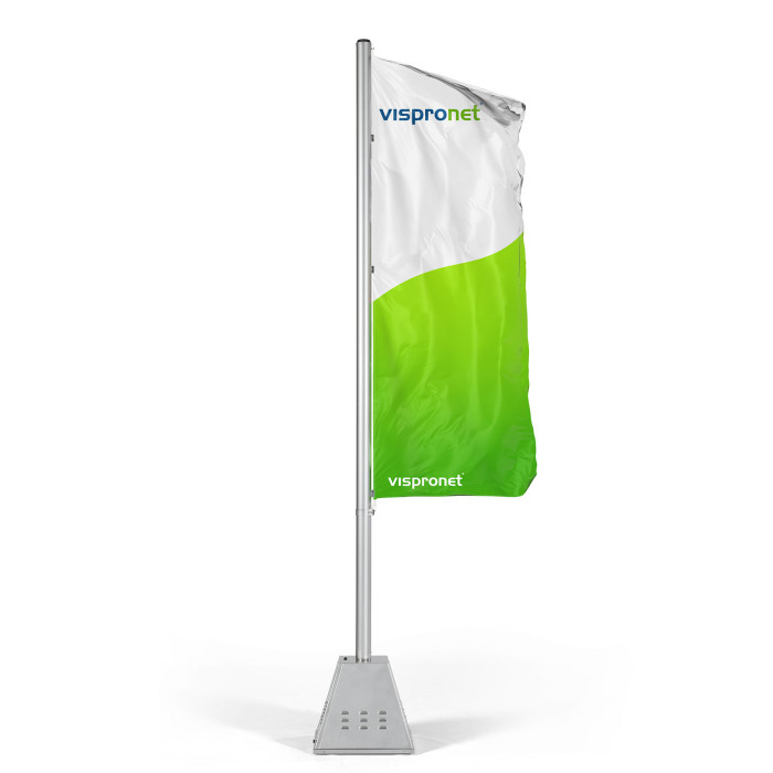 Hissfahne mit Gebläsemast