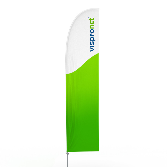 Beachflag mit gerader Unterkante